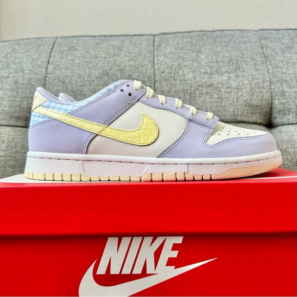 🧺🐣 Nike dunk low pastel purple blue picnic plaid shoes - Picture 3 of 7